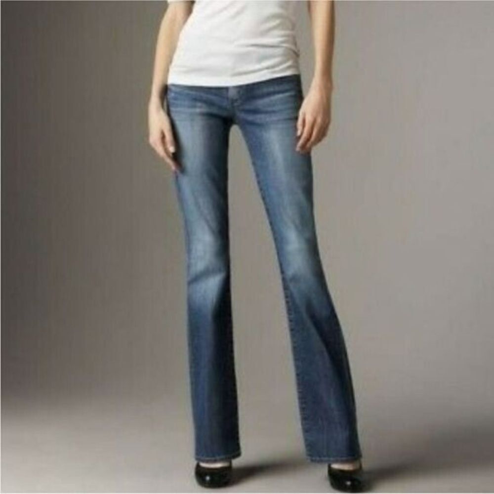 Citizens of Humanity Size 26 Low Waist Bootcut Boho 111 Stretch Blue Jeans - Picture 2 of 2